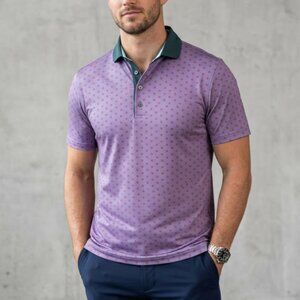 Greyson Men's | Spring Garden Polo in Windflower Purple | Size Small